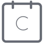 calendly square white icon